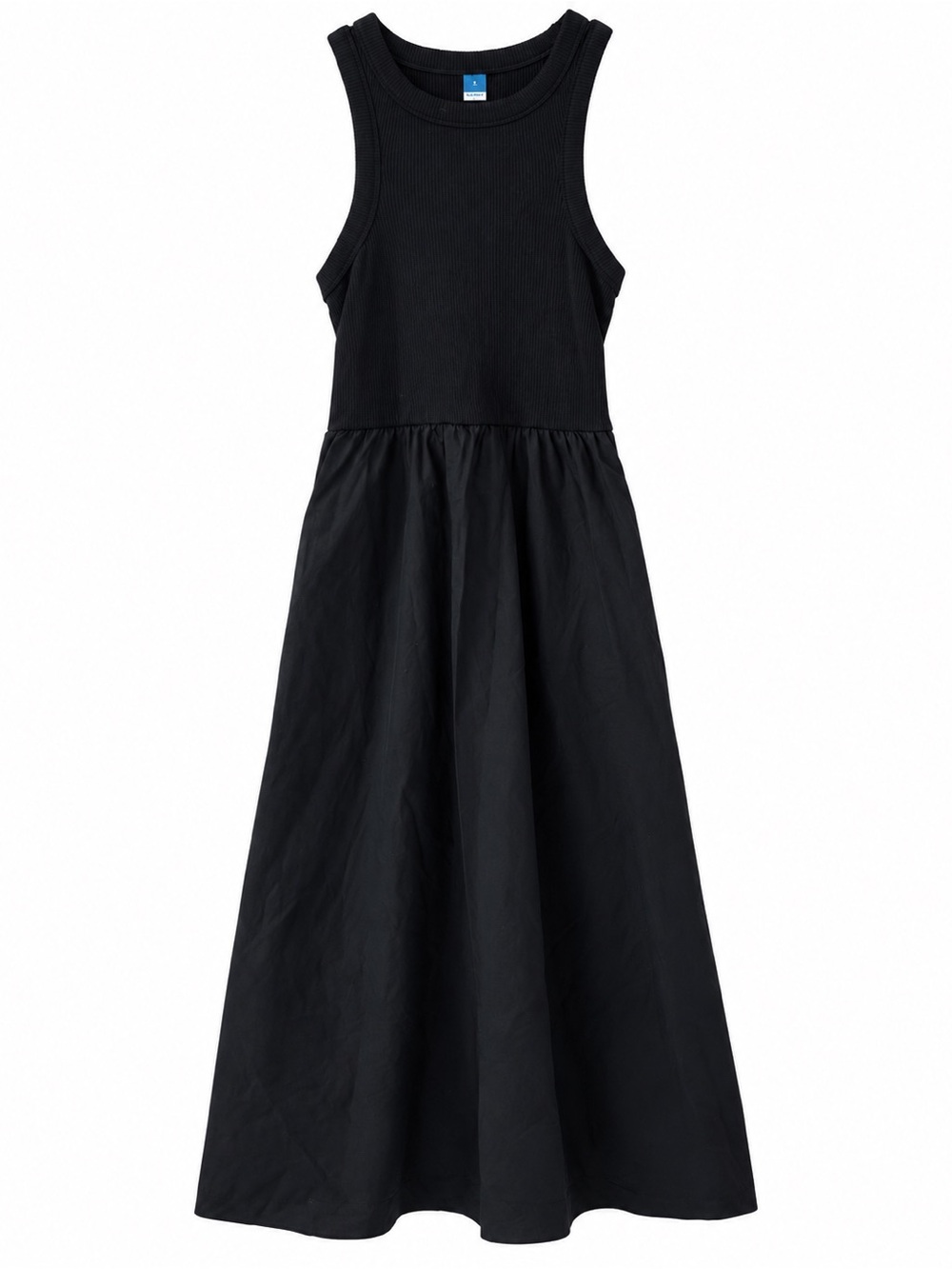 old navy black sleeveless midi dress